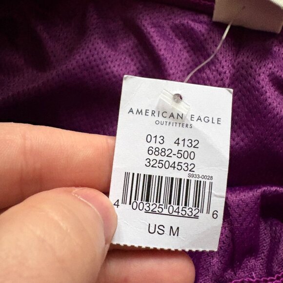 American Eagle Nylon Above The Knee Short Purple NWT Men’s Size M - Picture 8 of 9